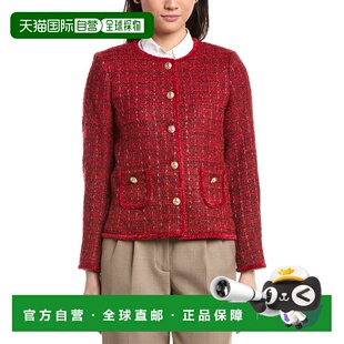Jacket 自营Tahari ASL Boucle 美国奥莱直发 red