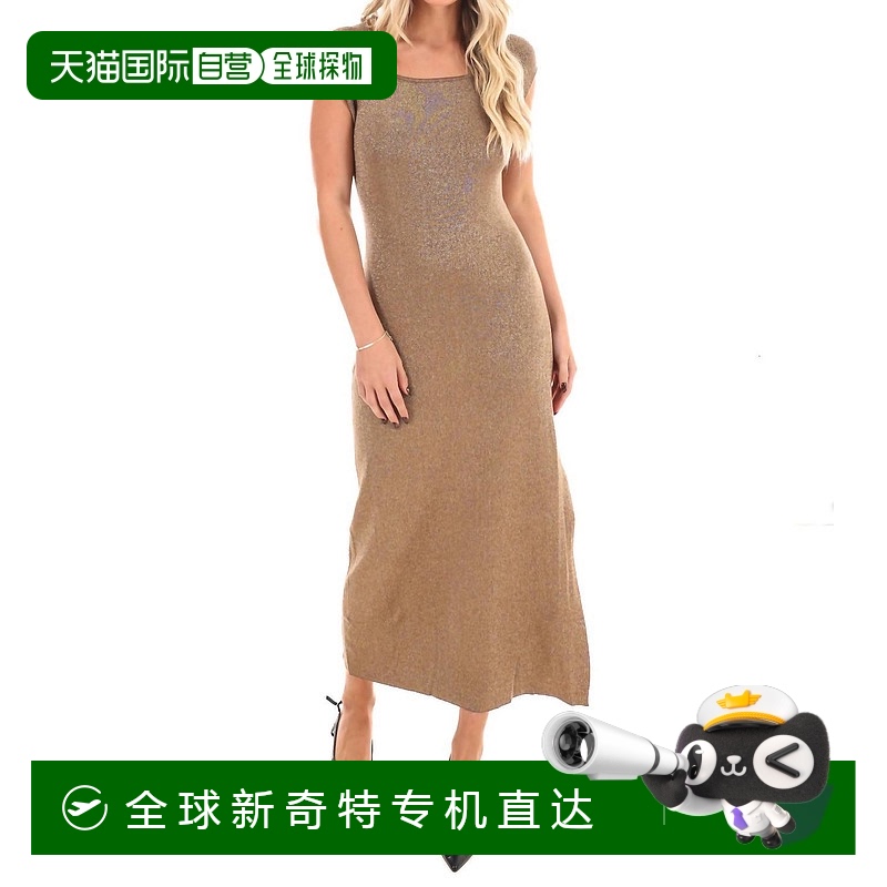 自营 le lis金色 Effortless Shine 金属中长连衣裙 - 金色 【美