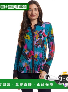 自营Johnny Was Women's Janie Button Front Shirt, House of Fl