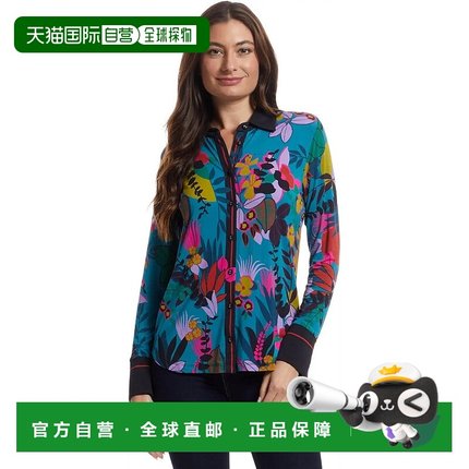 自营Johnny Was Women's Janie Button Front Shirt, House of Fl