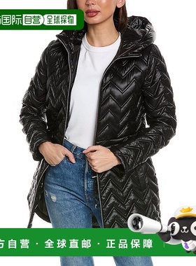 自营 Via Spiga 人字形绗缝外套 - 黑色 美国奥莱直发