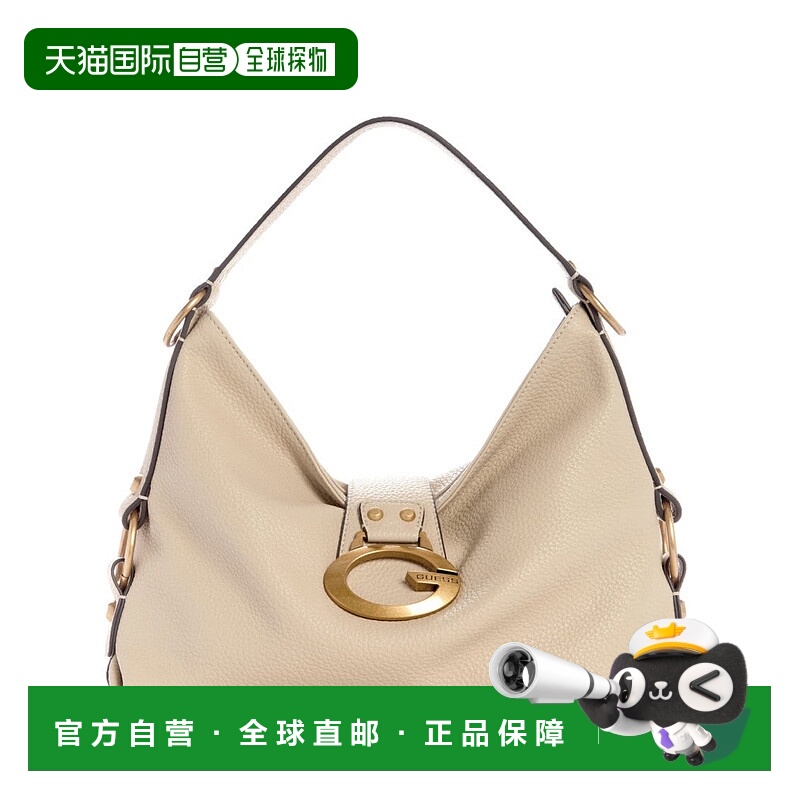 自营guessWomen's Beige Leather Bag - neutrals 美国奥莱直发