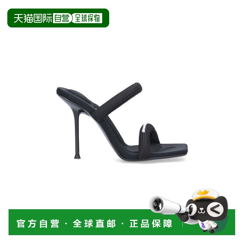 自营alexander wang“Julie” 凉鞋，黑色衬垫尼龙-黑色 美国奥莱