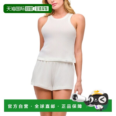 自营Cosabella Armonia Sleeveless Crop Pajama Top - white 美