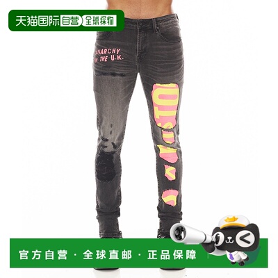 自营 cult of individuality朋克瘦“性手枪”- 胡言乱语黑色 美