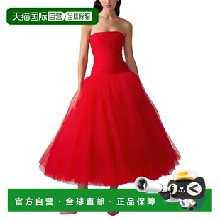 Full Strapless Midi Dress 美国奥 自营Carolina red Herrera