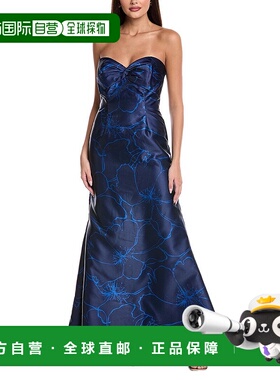 自营rene ruiz雷内 鲁伊斯礼服-蓝色 美国奥莱直发连衣裙长裙