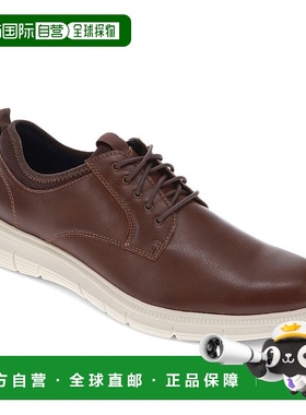自营 Dockers男式Trine防滑工作休闲系带牛津鞋-深棕色 美国奥莱