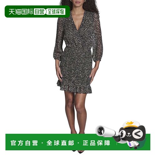 自营BCBG Blouson Dress - Black 连衣裙美国直发奥莱性感