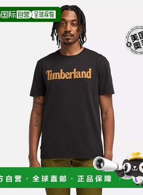 自营timberland男款 Northwood US Wordmark 徽标短袖 T 恤 - 黑/