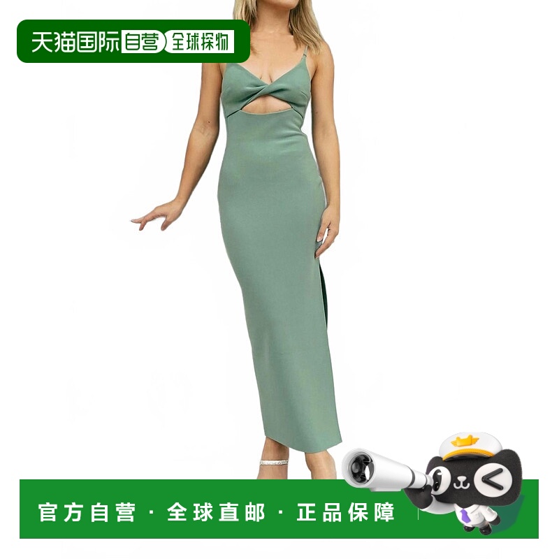 自营bec + bridgeIvy Midi Dress In Moss - moss 美国奥莱直发