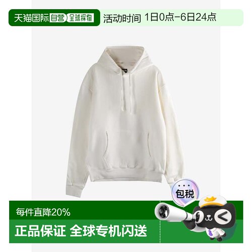 美国直邮 Stussy 男女同款加绒套头连帽美式复古卫衣