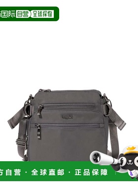 自营baggallini Women's Marais Crossbody Bag - smoke twill 美