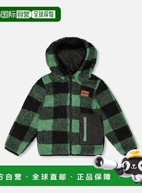 自营deux par deuxReversible Mid-Season Sherpa Jacket Teal Pl