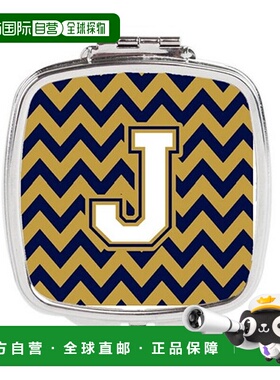 自营 Carolines Treasures CJ1057-JSCM 字母 J 雪佛龙海军正品