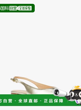 自营michael korsAmali金属吊带平底鞋-淡金色 美国奥莱直发单鞋