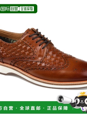 自营Thomas & Vine Radcliff Woven Wingtip Derby - cognac 美国