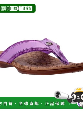 自营Spenco Cabo A596582 Flip Flop Womens Purple Slip On Thon