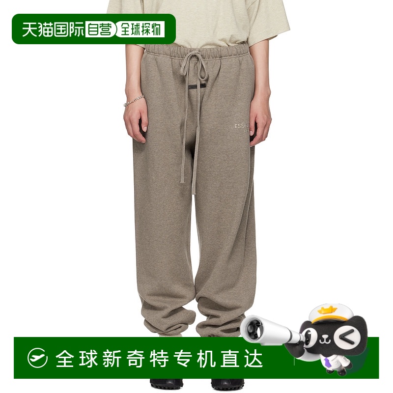 1h可退 香港直邮潮奢 Essentials 女士 灰褐色 Classic 运动裤 13