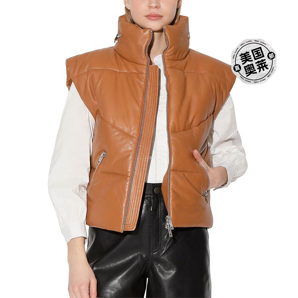 Walter Baker Landon 皮革背心 - 驼色 【美国奥莱】直发