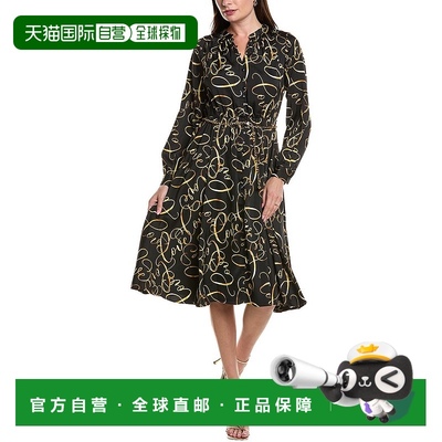 自营 T Tahari Maxi连衣裙-黑色 美国奥莱直发