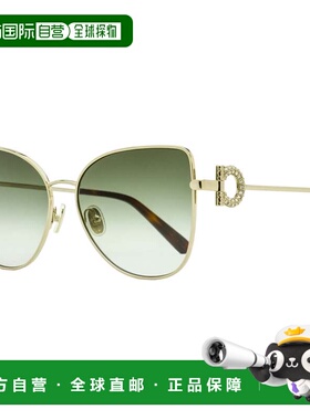 自营salvatore ferragamoFerragamo Women's Crystal Gancini Sun