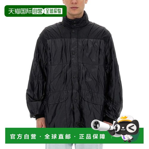 自营our legacyCrinkled Texture Nylon Jacket - black 美国奥莱