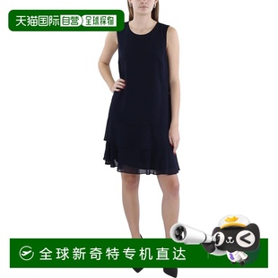 直筒连衣裙 lauren女式 迷你无袖 美国 海军蓝 lauren 自营 ralph