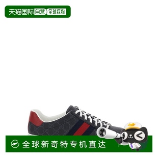 香港直邮潮奢 古驰 1h可退 Gucci 7607 男士 Ace系列饰织带运动鞋