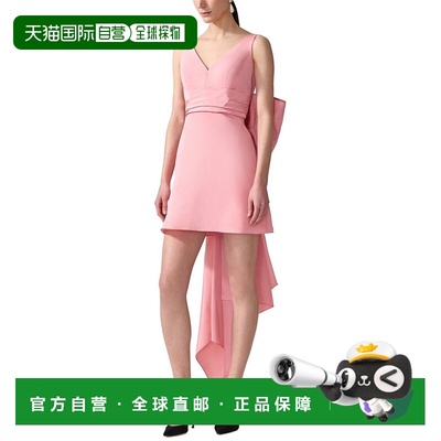 自营Carolina Herrera Silk Mini Dress - pink 美国奥莱直发