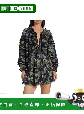 自营 loveshackfancyLove Shack Fancy Clarkie 连衣裙 深蓝色 Tr