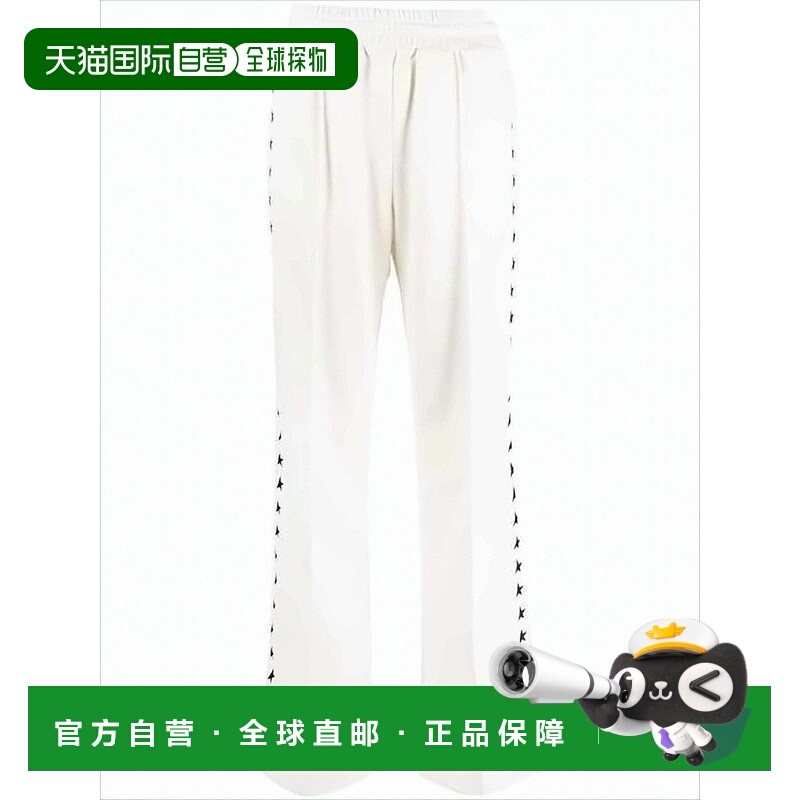 自营golden gooseWide-Leg Track Pants With Graphic Star Motif