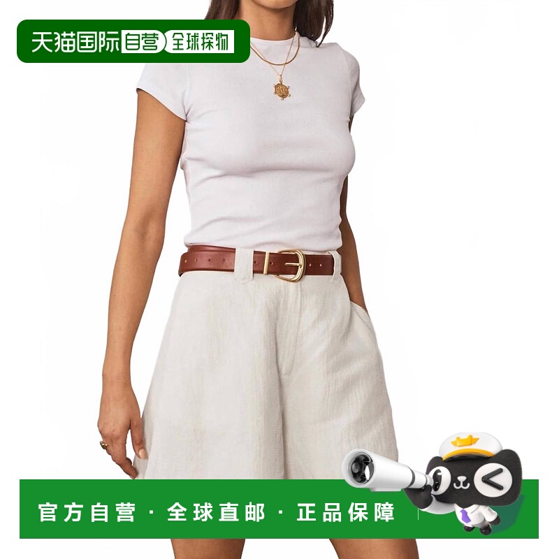 自营sanciaThe Telese Shorts In Vanilla - vanilla 美国奥莱直