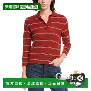 Polo Pique Shirt red 自营Vince 美国奥莱直发针织衫 Striped