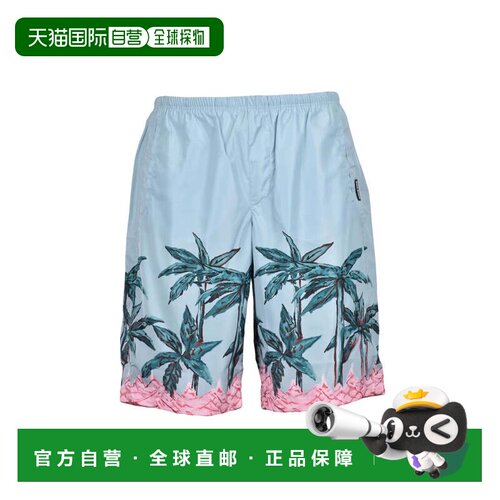 自营palm angelsNylon Shorts - Aqua Green - blue 美国奥莱直发