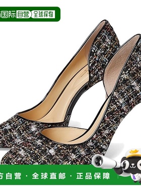 自营 Jessica Simpson Prizma D'Orsay Pump女式6号黑色闪光细高Z