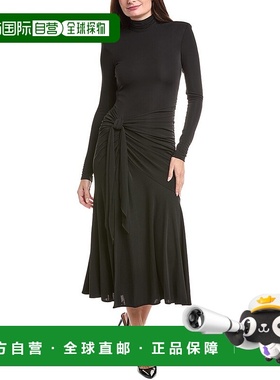 自营cinq a sept五七约翰逊礼服-黑色 美国奥莱直发