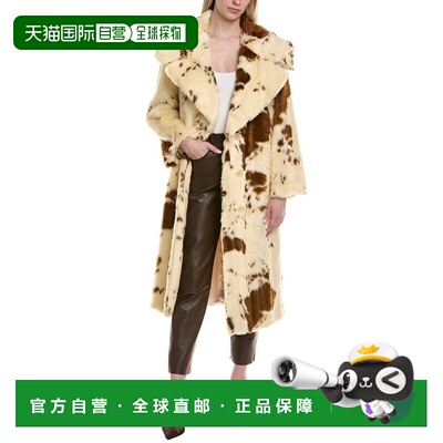 自营Adrienne Landau Heritage Coat - Brown 外套美国直发奥莱