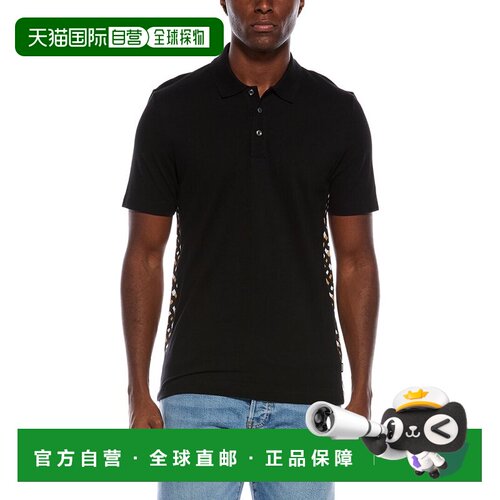 自营BOSS Hugo Boss Parlay polo衫-黑色 美国奥莱直发男装