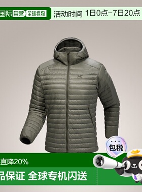 加拿大直邮始祖鸟CERIUM SL男款户外轻薄1000蓬鹅绒连帽羽绒服