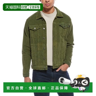 自营Stone Rose Washed Corduroy Trucker Shirt Jacket - green