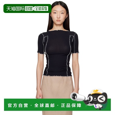 1h可退 香港直邮潮奢 Baserange 女士 海军蓝 Omato T 恤 TTOM3