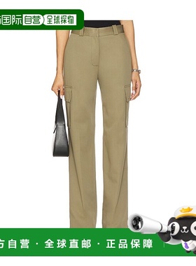 1h可退 香港直邮潮奢 ANINE BING 女士 绿色 Dayton 工装裤 A0310