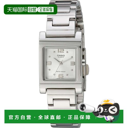 自营Casio Women’s Silver Dial Analog Stainless Steel Watch