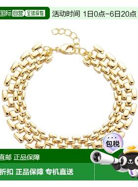 自营adornia14k镀金网格链手镯-金色 美国奥莱直发手链
