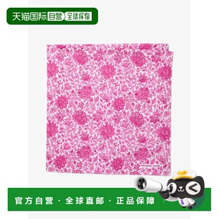 自营michael korsFloral Print Cotton Scarf - raspberry 美国奥