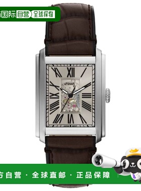 自营Fossil Men's Carraway White Dial Watch - white 美国奥莱