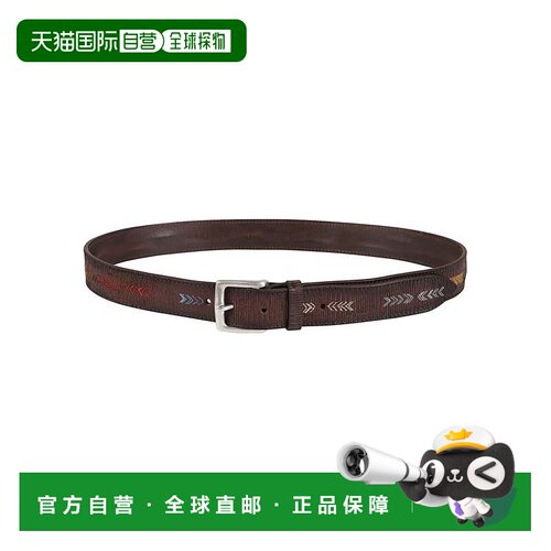 自营orcianiBlade Sioux质感棕色小牛皮腰带-棕色 美国奥莱直发
