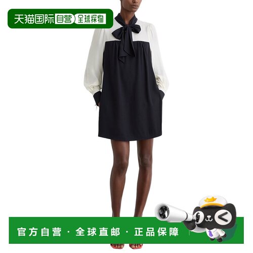 自营Reiss Cam连衣裙-海军蓝/象牙色 美国奥莱直发