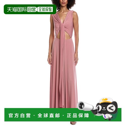 自营issue New York Wrap Bodice Gown - rose 美国奥莱直发长裙